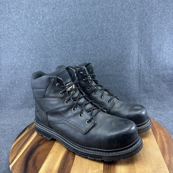 Red Wing Irish Setter Black Steel Toe Work Boots 6" Mens 13 D/M 83664 Kittson - Picture 2 of 10